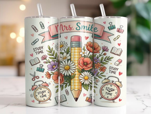 20oz Teacher Skinny Tumbler Wrap Design Review