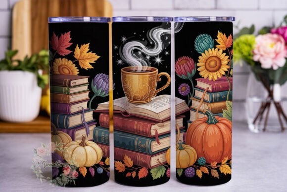 Autumn Cozy Books 20oz Tumbler Wrap Graphics Review