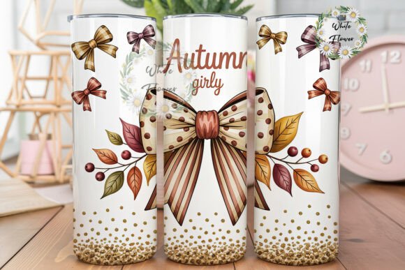 Autumn Girly Bows Tumbler Wrap Review