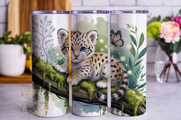 Baby Big Cat Forest Tumbler Wrap: Graphics & Tumbler Wraps