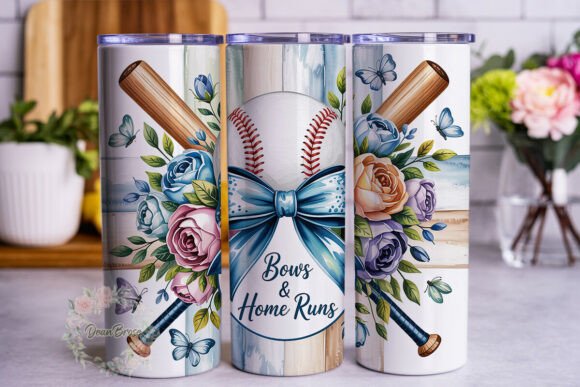 Baseball Bows Floral Tumbler Wrap: A Designer's Review