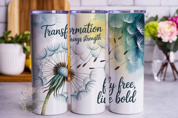 Dandelion Serenity Graphics for Tumbler Wraps
