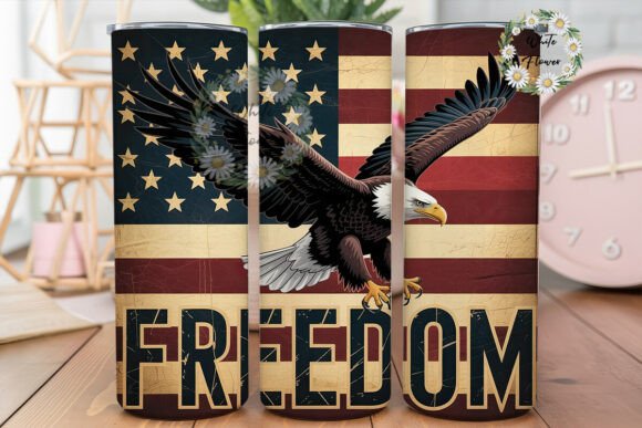 Distressed Flag Eagle Tumbler Wrap PNG Graphics & Tumbler Wraps Review
