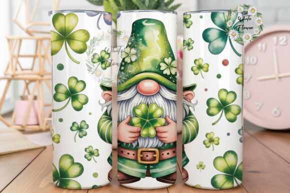 Gnome Lucky Clovers: Tumbler Wraps Graphics Review