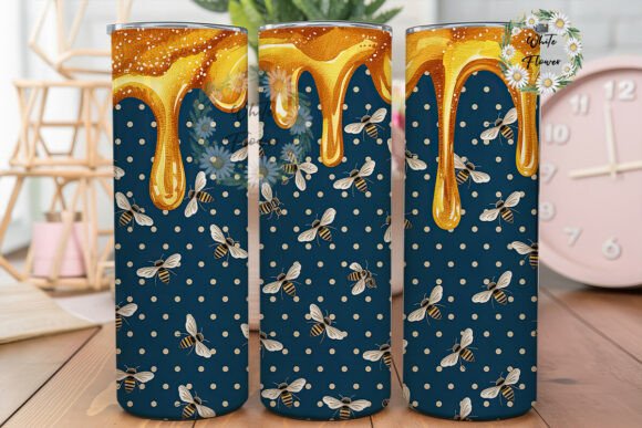 Gold Drip Bee 20oz Tumbler Wrap Review