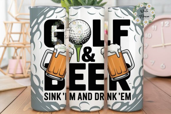 Golf Beer Text 20oz Tumbler Wrap Review