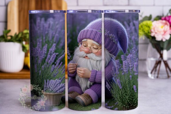 Lavender Gnome Garden Tumbler Wrap Graphics Review
