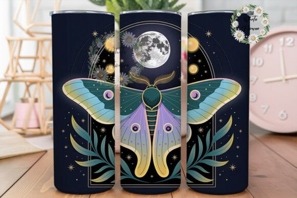 Mystic Moth Moon Tumbler Wrap Graphics: Brand Review