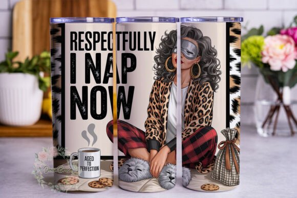 Sassy Nap Time Leopard Tumbler Wraps Graphics Review