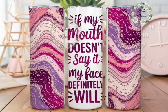 Sassy Quote Pink Marble 20oz Tumbler Graphics Review