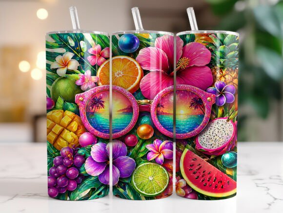 Summer Tropical Fruit Tumbler Wrap Review