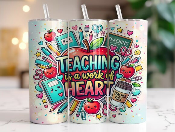 Teaching is a Work of Heart Tumbler Wrap Graphics Review