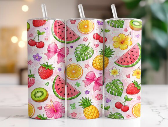 Watermelon Tropical Fruit Bow Tumbler Review