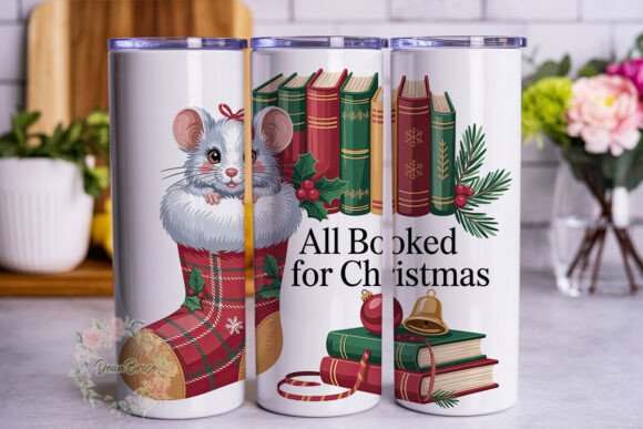 Xmas Mouse Books Stocking Tumbler Wraps Graphics Review